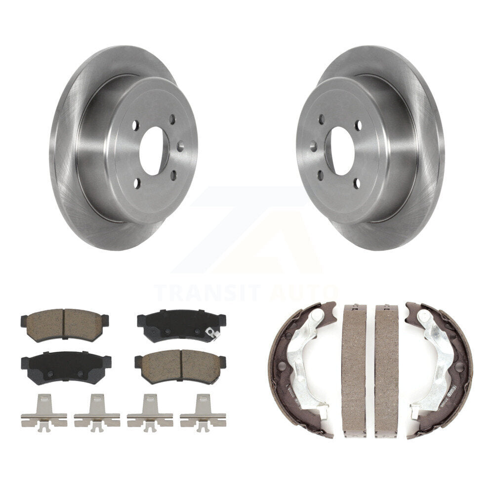 Kit de chaussures de stationnement avec plaquettes en céramique, Rotors à disque arrière, pour Chevrolet Spark E 2014 – 2015
