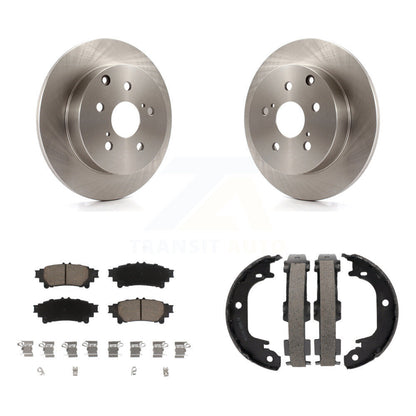 Kit de plaquettes en céramique et de freins de stationnement, Rotors à disque arrière, pour Toyota Prius V Mira
