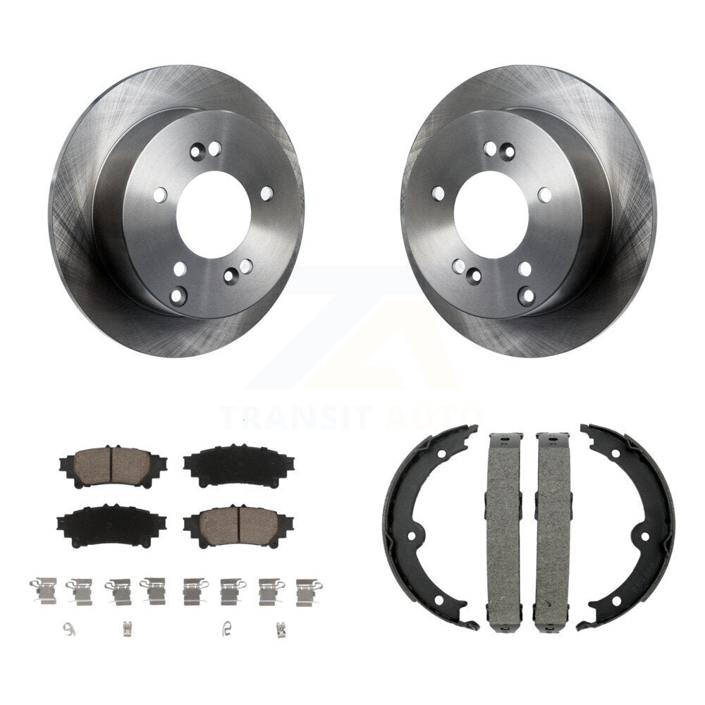 Kit de plaquettes en céramique et de patins de frein de stationnement, Rotors à disque arrière, pour Lexus IS250