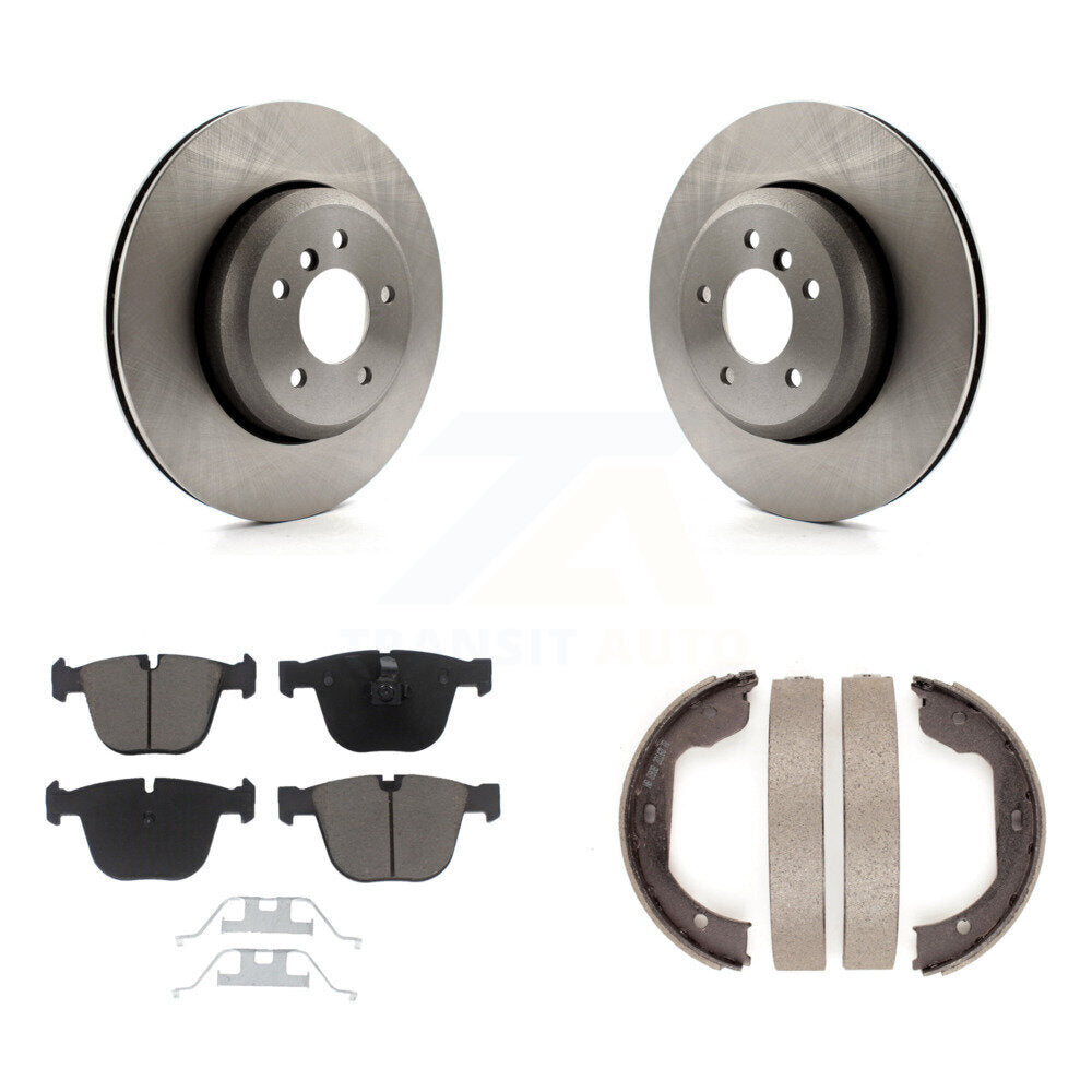 Kit de plaquettes en céramique et de chaussures de stationnement pour Rotors à disque arrière, pour BMW 650i 645Ci 550i 545