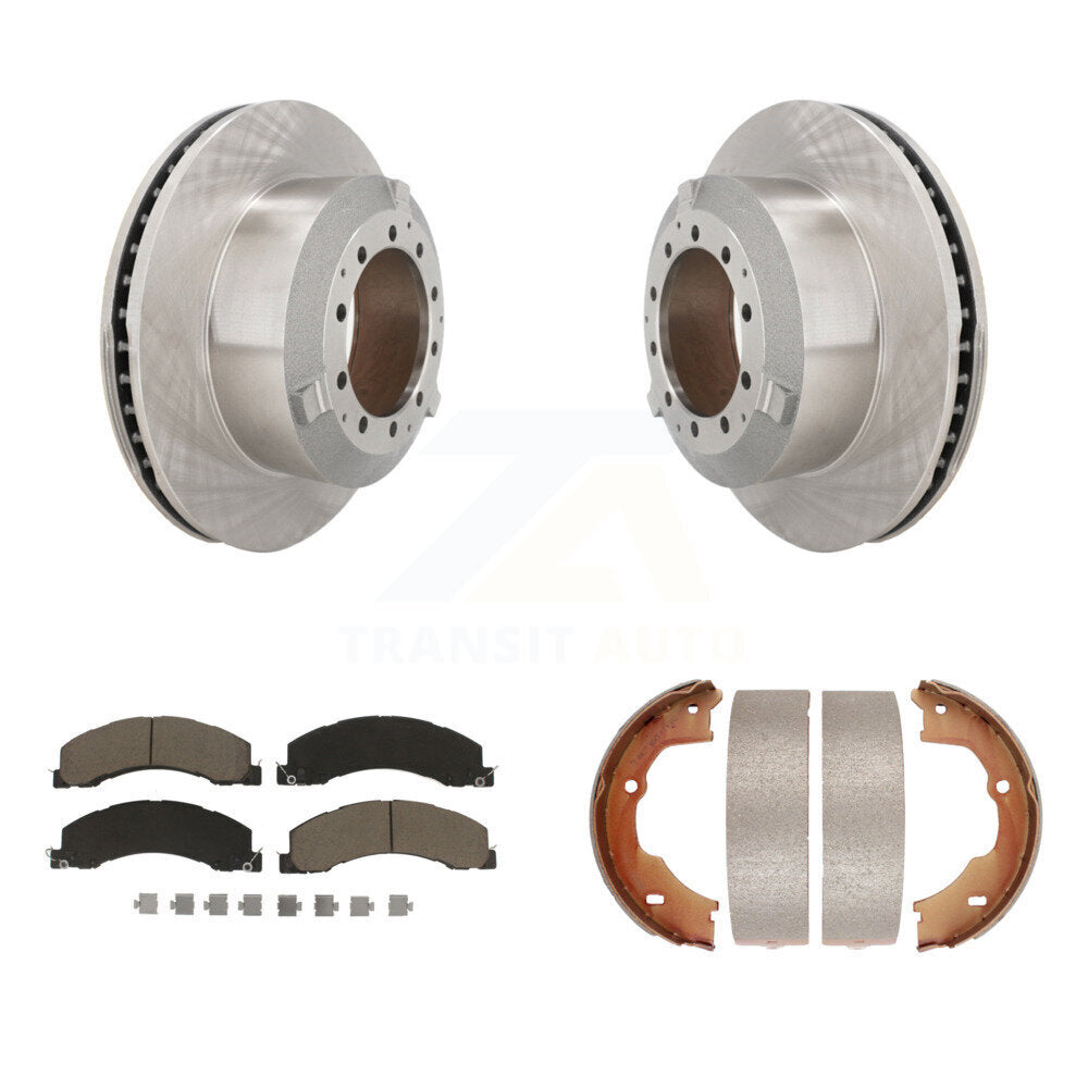 Kit de chaussures de stationnement avec plaquettes en céramique, Rotors à disque arrière, pour Ram Dodge Sterling Truck 45