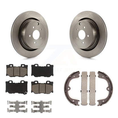 Kit de plaquettes en céramique et de chaussures de stationnement pour disques arrière, Rotors, pour INFINITI Q50 M37 FX50 QX7