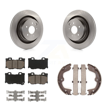 Kit de chaussures de stationnement avec plaquettes en céramique, Rotors à disque arrière, pour INFINITI G37 Nissan 370Z Q6