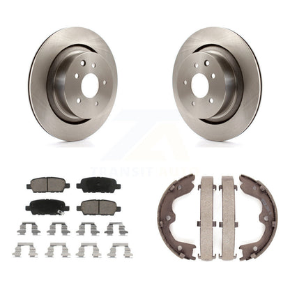 Kit de plaquettes en céramique et de patins de frein de stationnement, Rotors à disque arrière, pour INFINITI G35 Q60
