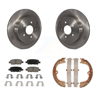 Kit de plaquettes en céramique et de chaussures de stationnement, Rotors à disque arrière, pour INFINITI FX35 Nissan Ques
