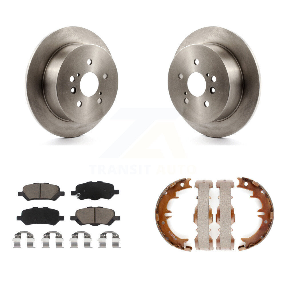 Kit de chaussures de frein de stationnement, Rotors à disque arrière, plaquettes en céramique, pour Toyota Venz 2009 – 2016
