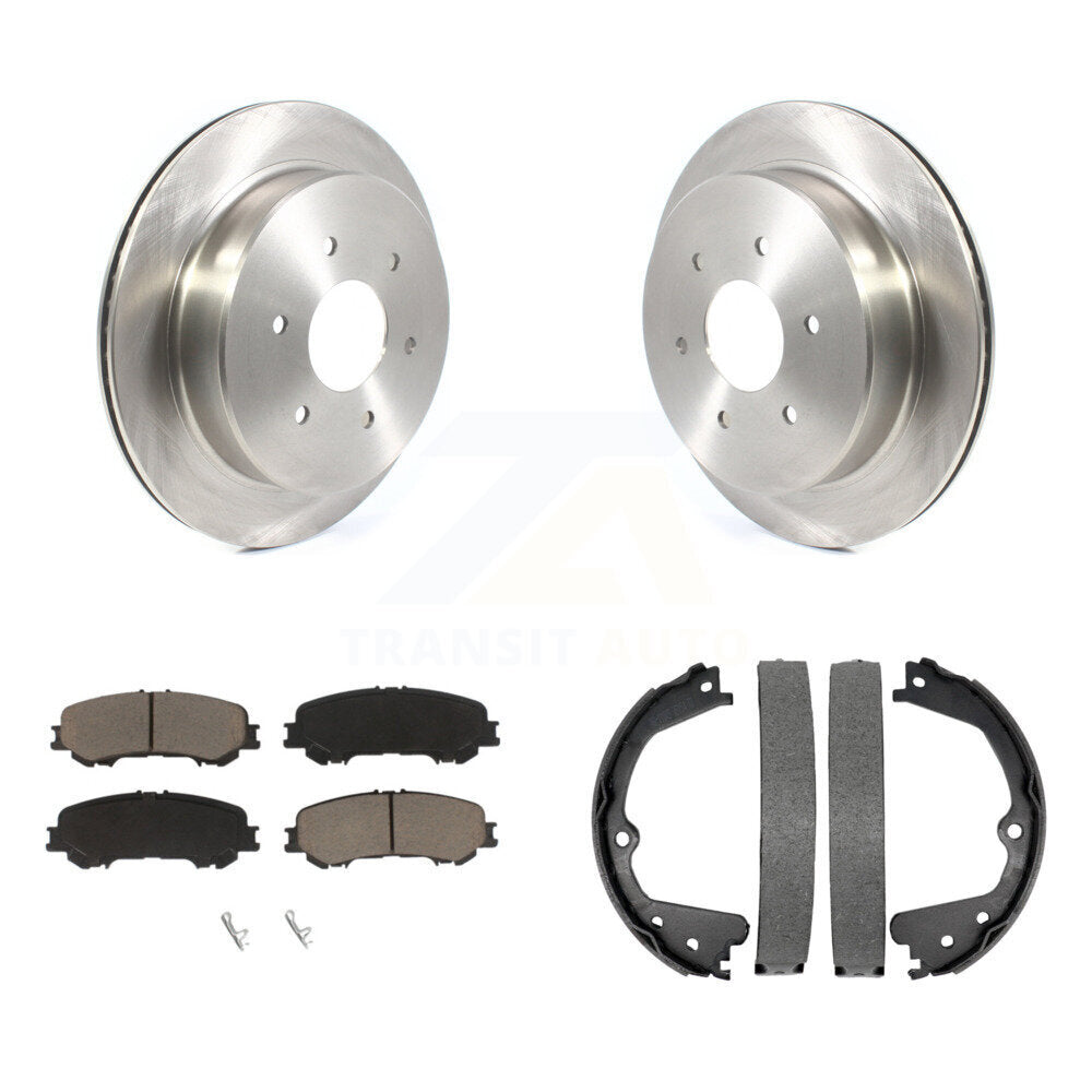 Kit de patins de frein de stationnement, Rotors à disque arrière, plaquettes en céramique, pour Nissan TITA 2017 – 2023
