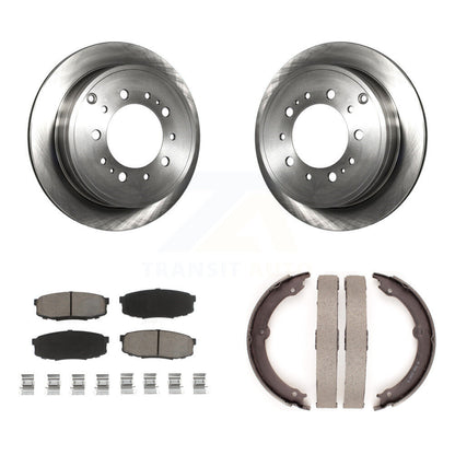 Kit de chaussures de stationnement avec plaquettes en céramique, Rotors à disque arrière, pour Toyota Tundra Sequoia Lexus