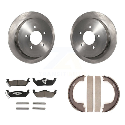 Kit de plaquettes en céramique et de patins de frein de stationnement, Rotors à disque arrière, pour Ford F-150