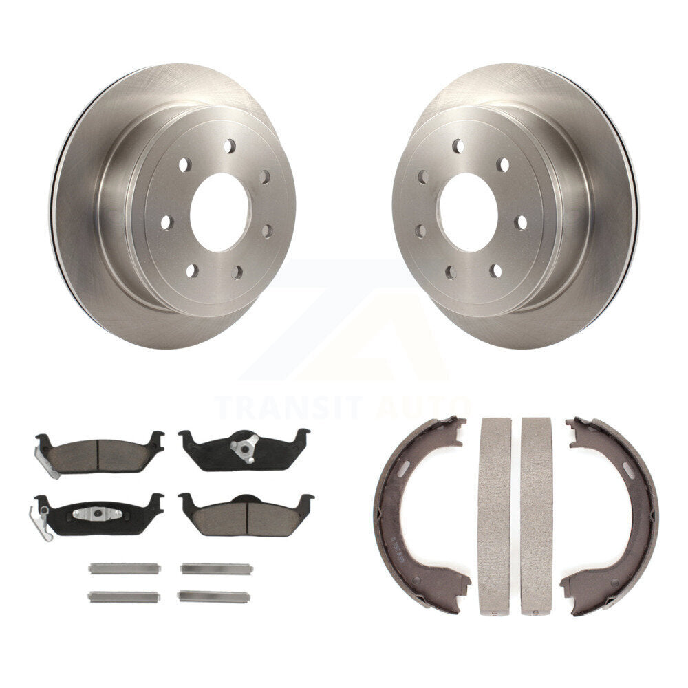 Kit de chaussures de stationnement avec plaquettes en céramique, Rotors à disque arrière pour Ford F-150 avec roue à 7 écrous