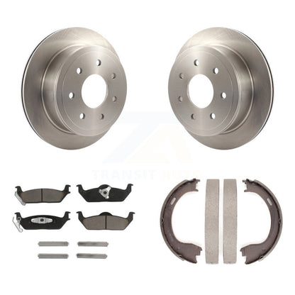 Kit de chaussures de stationnement avec plaquettes en céramique, Rotors à disque arrière pour Ford F-150 avec roue à 7 écrous