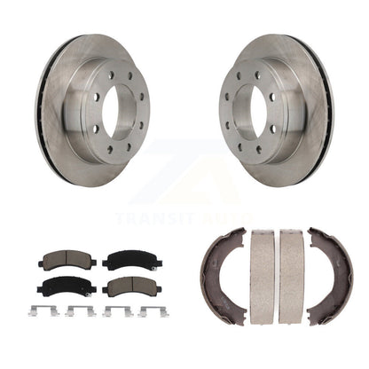 Kit de plaquettes en céramique et de chaussures de stationnement pour disques arrière, Rotors, pour Chevrolet Express 2500 GM
