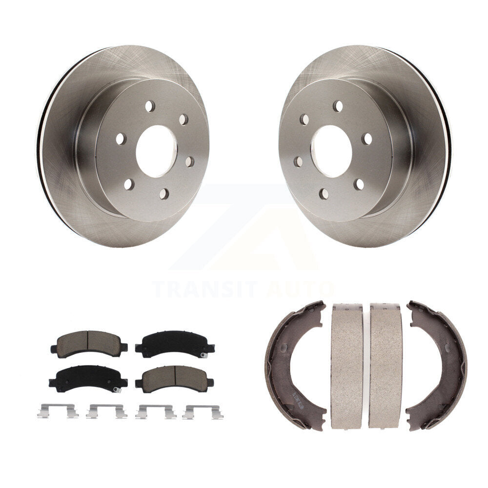 Kit de plaquettes en céramique et de chaussures de stationnement pour disques arrière, Rotors, pour Chevrolet Express 2500 GM