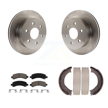 Kit de plaquettes en céramique et de chaussures de stationnement pour disques arrière, Rotors, pour Chevrolet Express 2500 GM