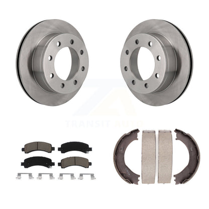Kit de plaquettes en céramique et de chaussures de stationnement, Rotors à disque arrière, pour Chevrolet GMC Express 350