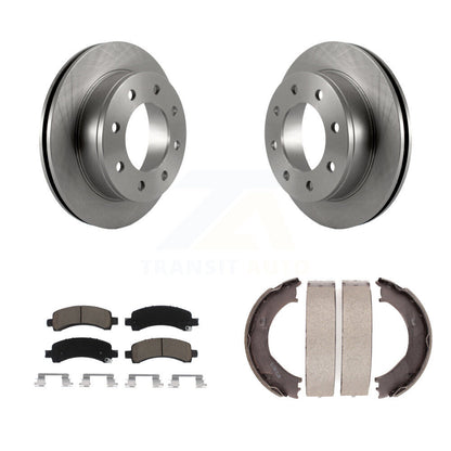 Kit de plaquettes en céramique et de chaussures de stationnement pour disques arrière, Rotors, pour Chevrolet Express 3500 GM