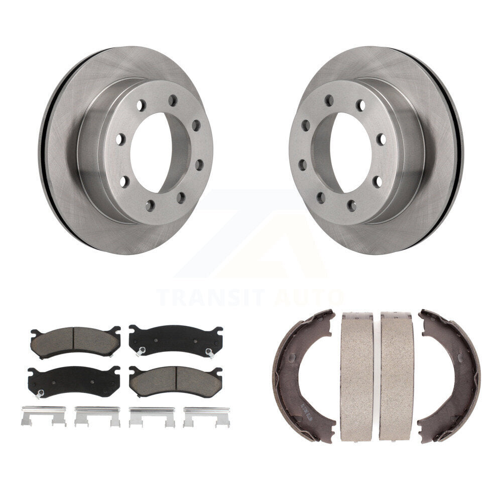 Kit de chaussures de stationnement avec plaquettes en céramique, Rotors à disque arrière, pour Chevrolet GMC Silverado 250