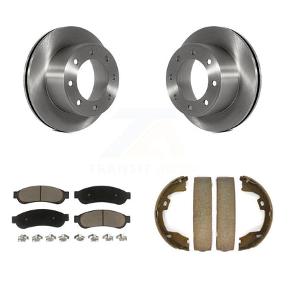 Kit de chaussures de stationnement avec plaquettes en céramique, Rotors à disque arrière, pour Ford F-350 Super Duty F-250
