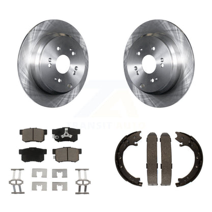 Kit de plaquettes en céramique et de freins de stationnement, Rotors à disque arrière, pour Honda CR-2005 – 2006
