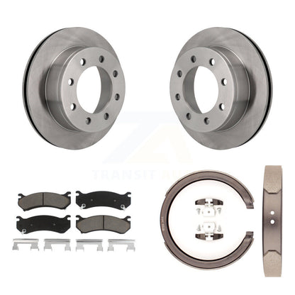 Kit de plaquettes en céramique et de chaussures de stationnement pour disques arrière, Rotors, pour GMC Sierra 2500 Yukon X