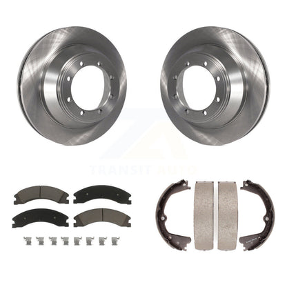 Kit de chaussures de frein de stationnement, Rotors à disque arrière, plaquettes en céramique, pour Ford E-450 Super Duty