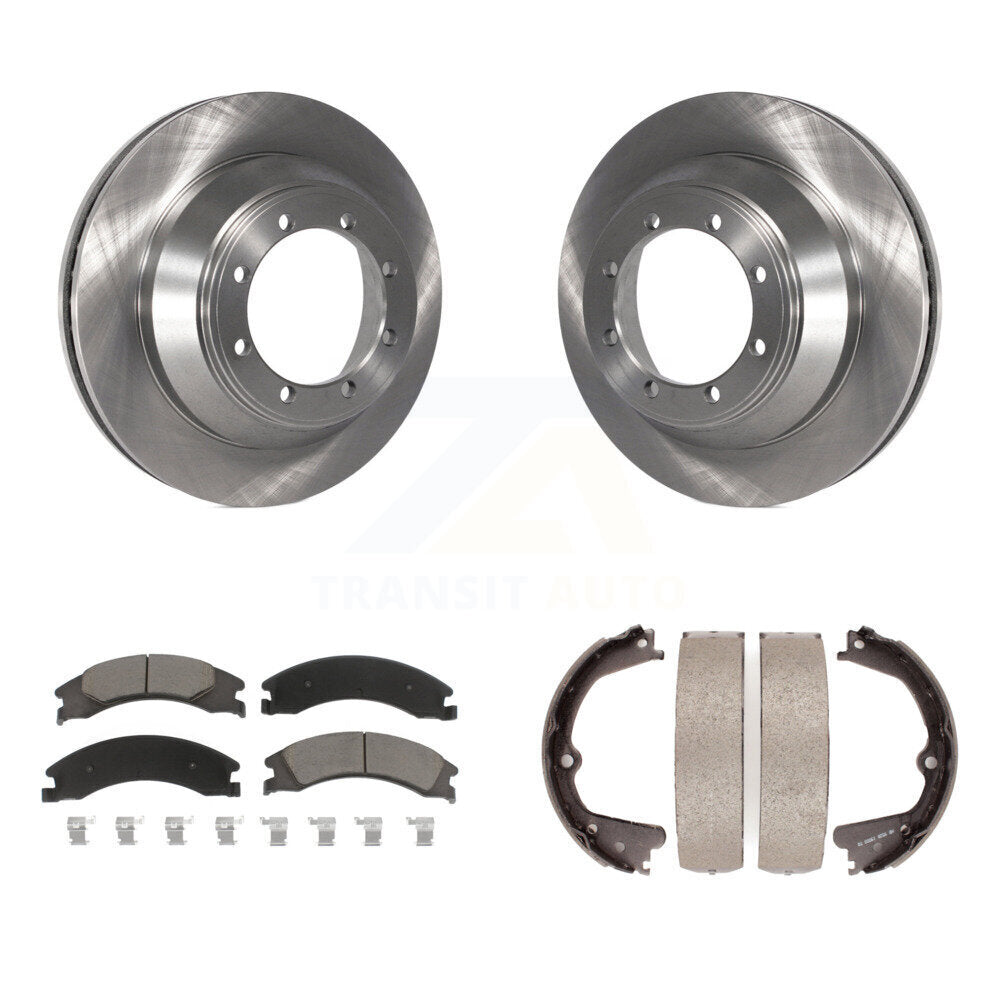 Kit de chaussures de frein de stationnement, Rotors à disque arrière, plaquettes en céramique, pour Ford E-450 Super Duty