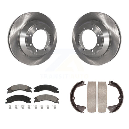 Kit de chaussures de frein de stationnement, Rotors à disque arrière, plaquettes en céramique, pour Ford E-450 Super Duty