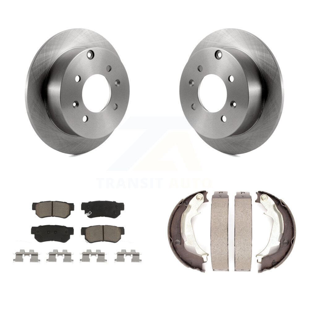 Kit de plaquettes en céramique et de chaussures de stationnement, Rotors à disque arrière, pour Hyundai Sonata Kia Optima