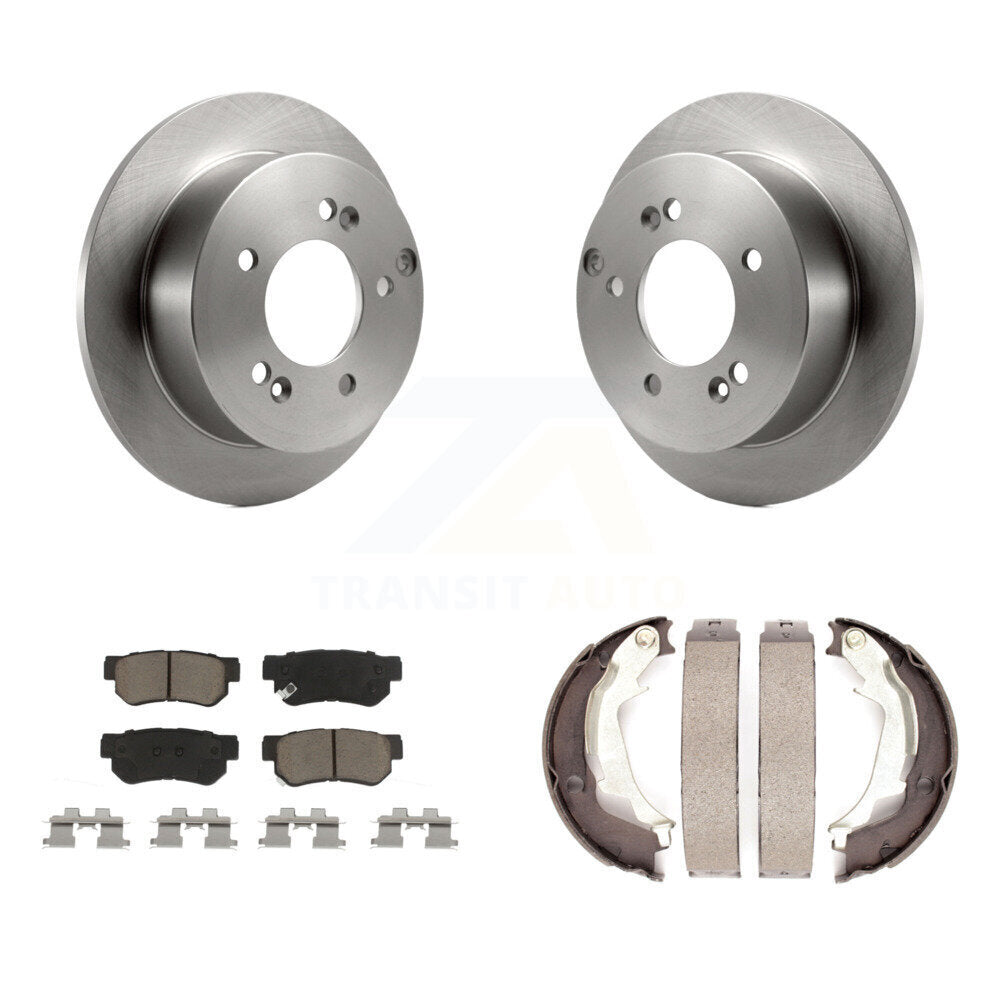 Kit de plaquettes en céramique et de chaussures de stationnement, Rotors à disque arrière, pour Hyundai Sonata XG350 Ki