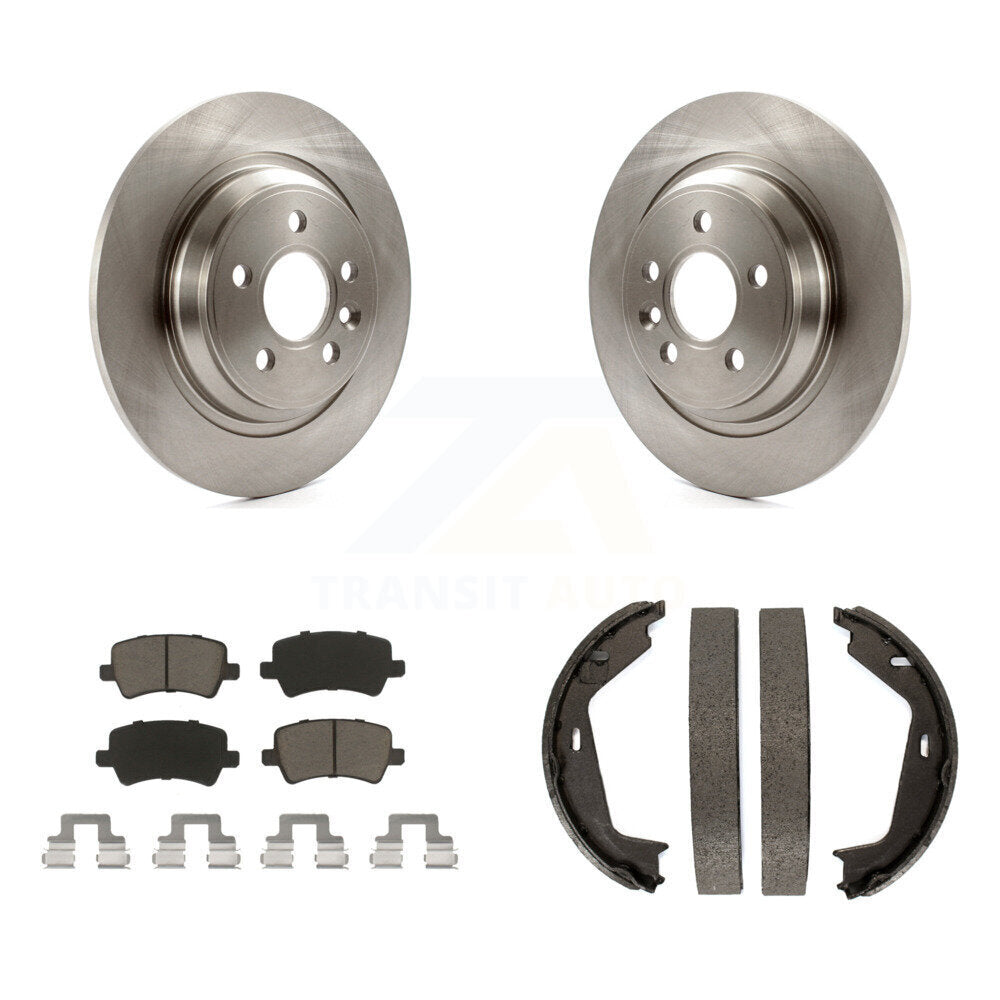 Kit de plaquettes en céramique et de chaussures de stationnement pour disques arrière, Rotors, pour Volvo S80 avec Roto solide