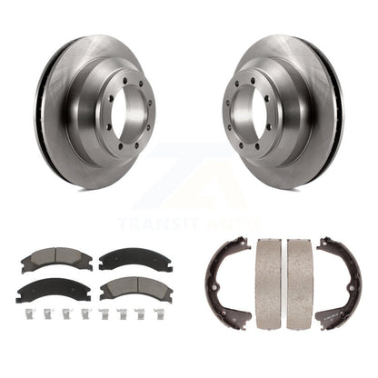 Kit de chaussures de frein de stationnement, Rotors à disque arrière, plaquettes en céramique, pour Ford E-350 Super Duty