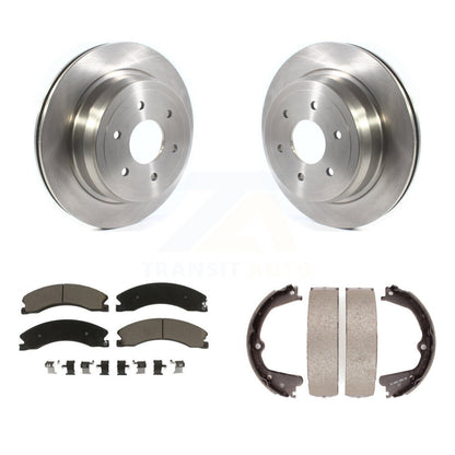Kit de plaquettes en céramique et de chaussures de stationnement pour rotors de disque arrière, pour Nissan TITAN XD 2016 – 2019