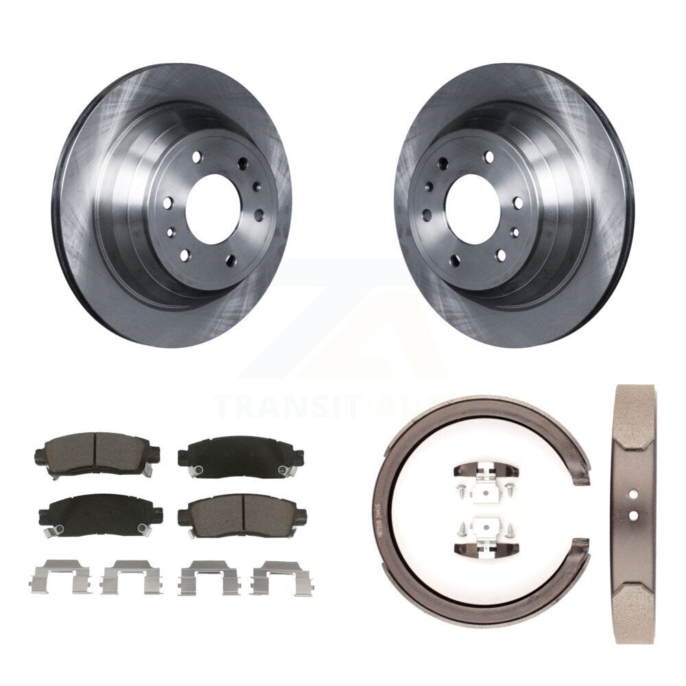 Kit de chaussures de stationnement avec plaquettes en céramique, Rotors à disque arrière, pour Chevrolet GMC Trailblazer X