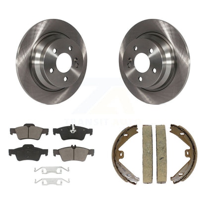 Kit de plaquettes en céramique et de chaussures de stationnement pour rotors de disque arrière, pour Mercedes-Benz E250 E350