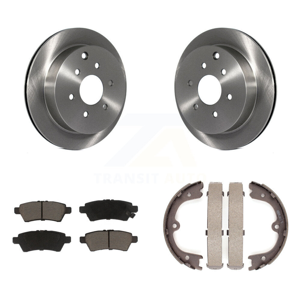 Kit de plaquettes en céramique et de chaussures de stationnement pour rotors de disque arrière, pour Nissan Xterra 2006 – 2007