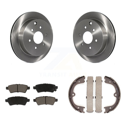 Kit de plaquettes en céramique et de chaussures de stationnement pour rotors de disque arrière, pour Nissan Xterra 2006 – 2007