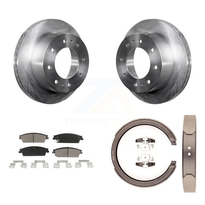 Kit de plaquettes en céramique et de chaussures de stationnement pour Rotors à disque arrière, pour Chevrolet Silverado 150