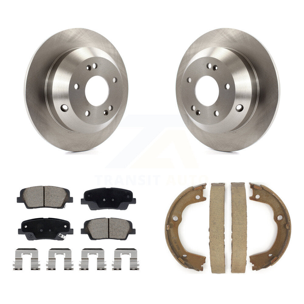 Kit de chaussures de stationnement avec plaquettes en céramique, Rotors à disque arrière, pour Hyundai Santa Fe Kia Sorent