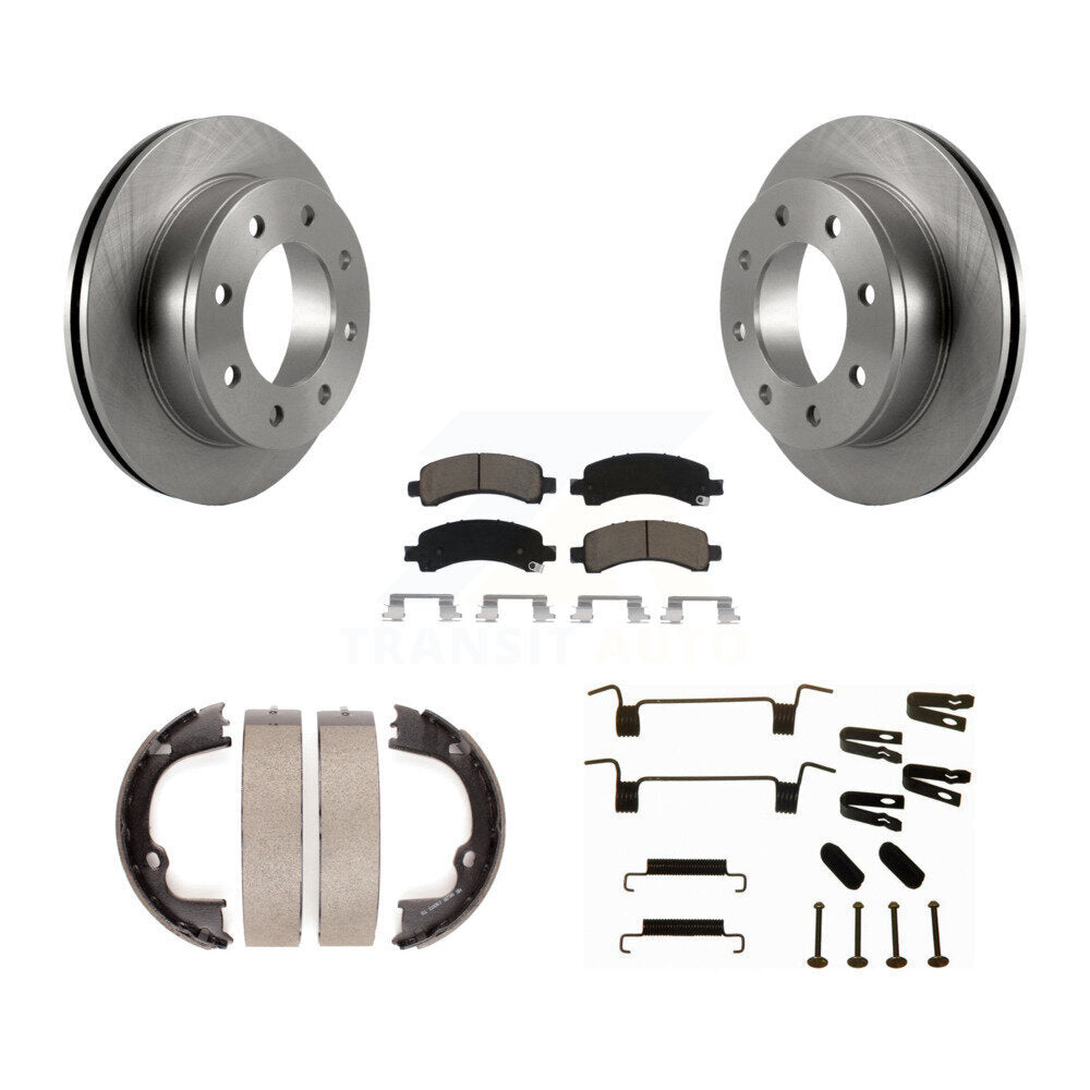 Kit de quincaillerie pour chaussures de stationnement, Rotors à disque arrière, tampons en céramique, pour Chevrolet GMC 2500