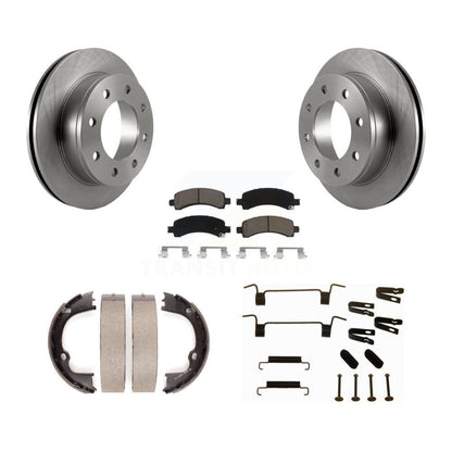 Kit de quincaillerie pour chaussures de stationnement, Rotors à disque arrière, tampons en céramique, pour Chevrolet GMC 2500