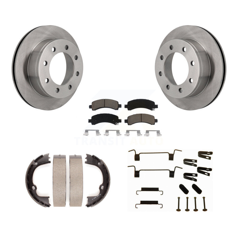 Kit de quincaillerie pour chaussures de stationnement, Rotors à disque arrière, tampons en céramique, pour Chevrolet GMC 2500