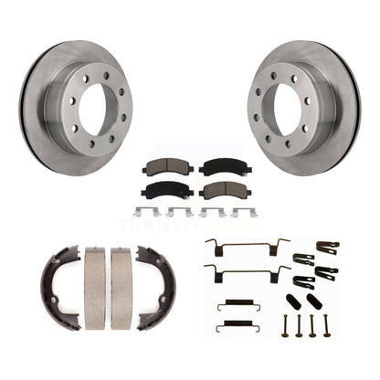 Kit de quincaillerie pour chaussures de stationnement, Rotors à disque arrière, tampons en céramique, pour Chevrolet GMC 2500