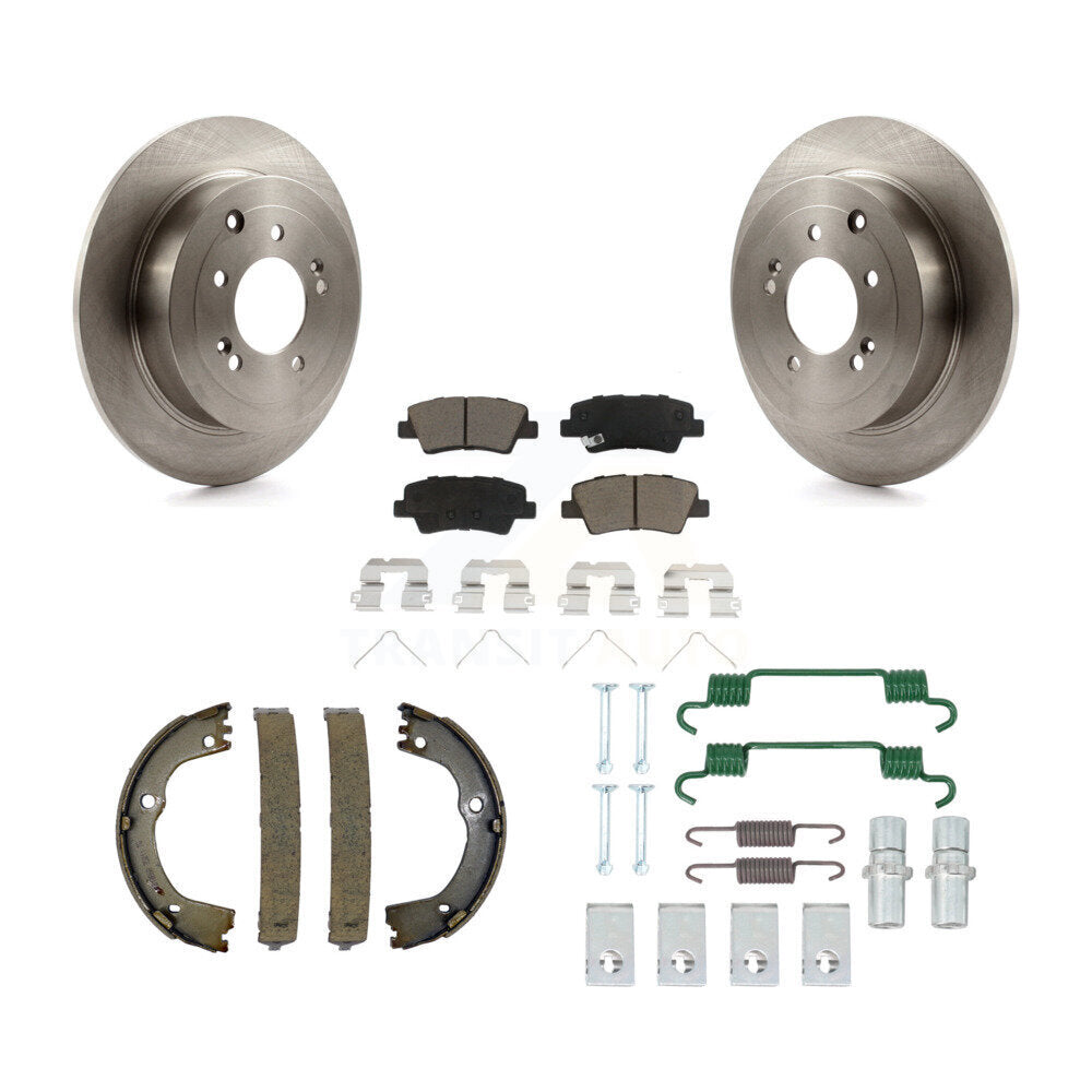 Kit de quincaillerie pour chaussures de stationnement, Rotors à disque arrière, tampons en céramique, pour Hyundai Tucson Kia