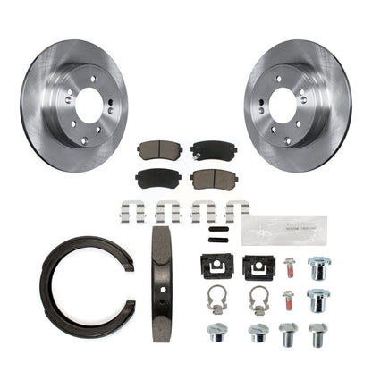 Kit de quincaillerie pour chaussures de stationnement, Rotors à disque arrière, tampons en céramique, pour Hyundai Tucson Kia