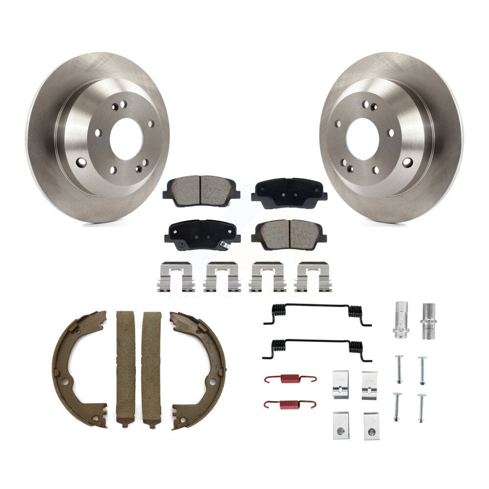 Kit de quincaillerie pour chaussures de stationnement, Rotors à disque arrière, tampons en céramique, pour Hyundai Santa Fe X