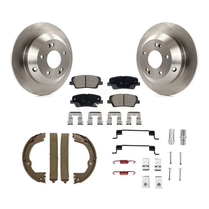 Kit de quincaillerie pour chaussures de stationnement, Rotors à disque arrière, tampons en céramique, pour Hyundai Santa Fe X
