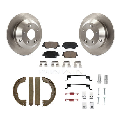 Kit de quincaillerie pour chaussures de stationnement, Rotors à disque arrière, tampons en céramique, pour Hyundai Santa Fe X