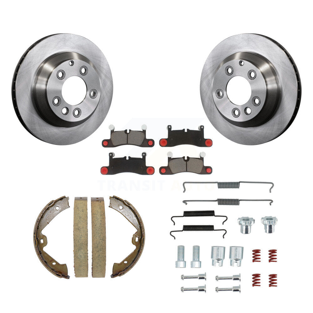 Kit de quincaillerie pour chaussures de stationnement, Rotors à disque arrière, tampons en céramique, pour Volkswagen Touareg