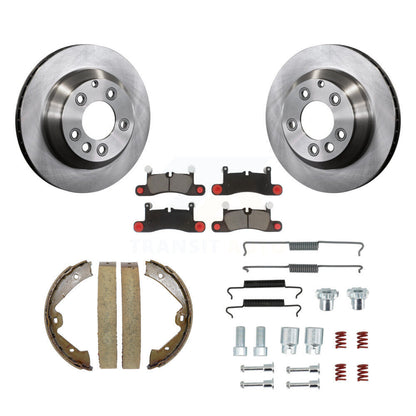 Kit de quincaillerie pour chaussures de stationnement, Rotors à disque arrière, tampons en céramique, pour Volkswagen Touareg