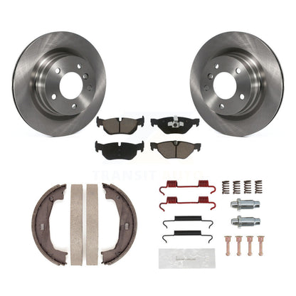 Kit de quincaillerie pour chaussures de frein de stationnement, Rotors à disque arrière, plaquettes en céramique, pour BMW 328i 325
